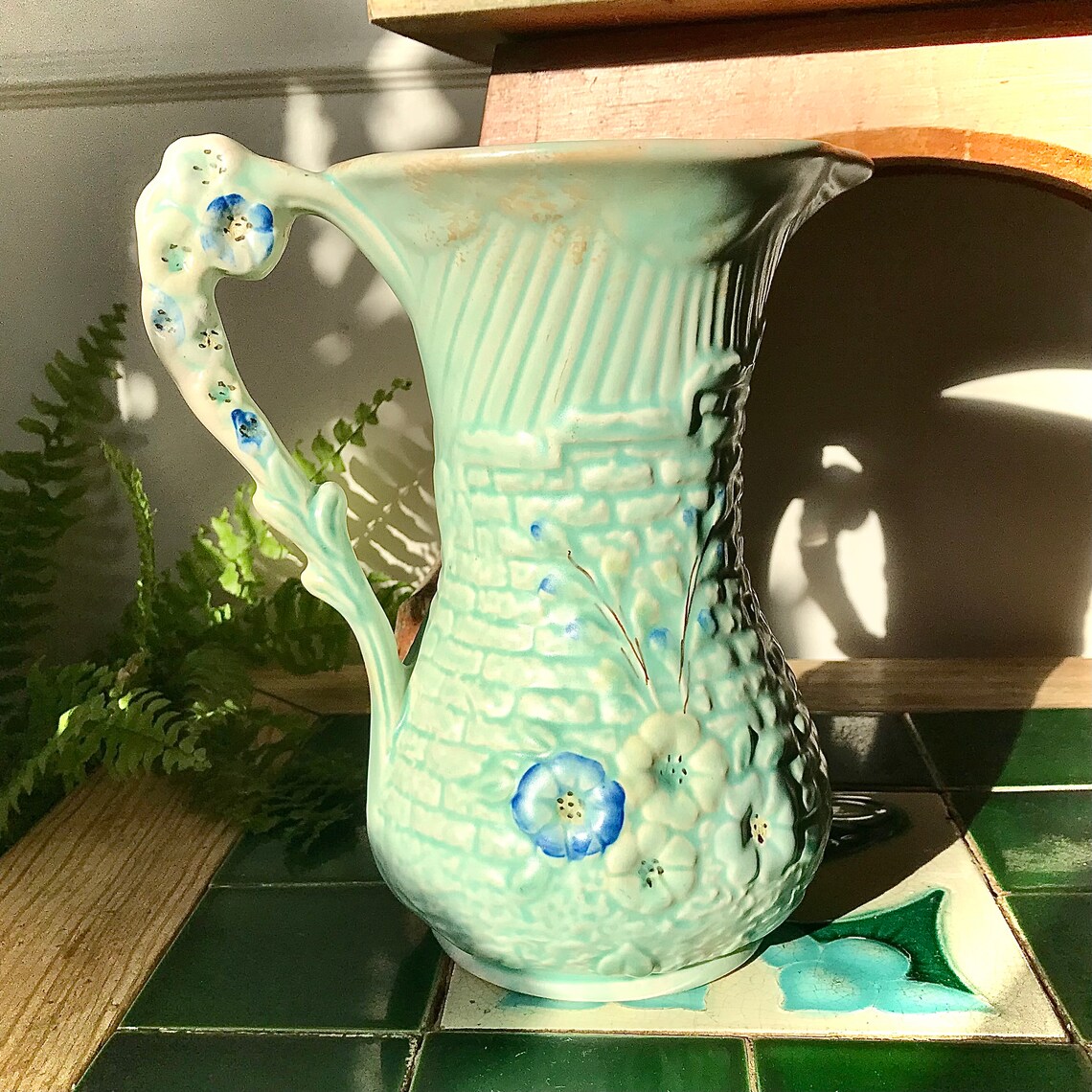 Vintage Arthur Wood Jug Vase Etsy