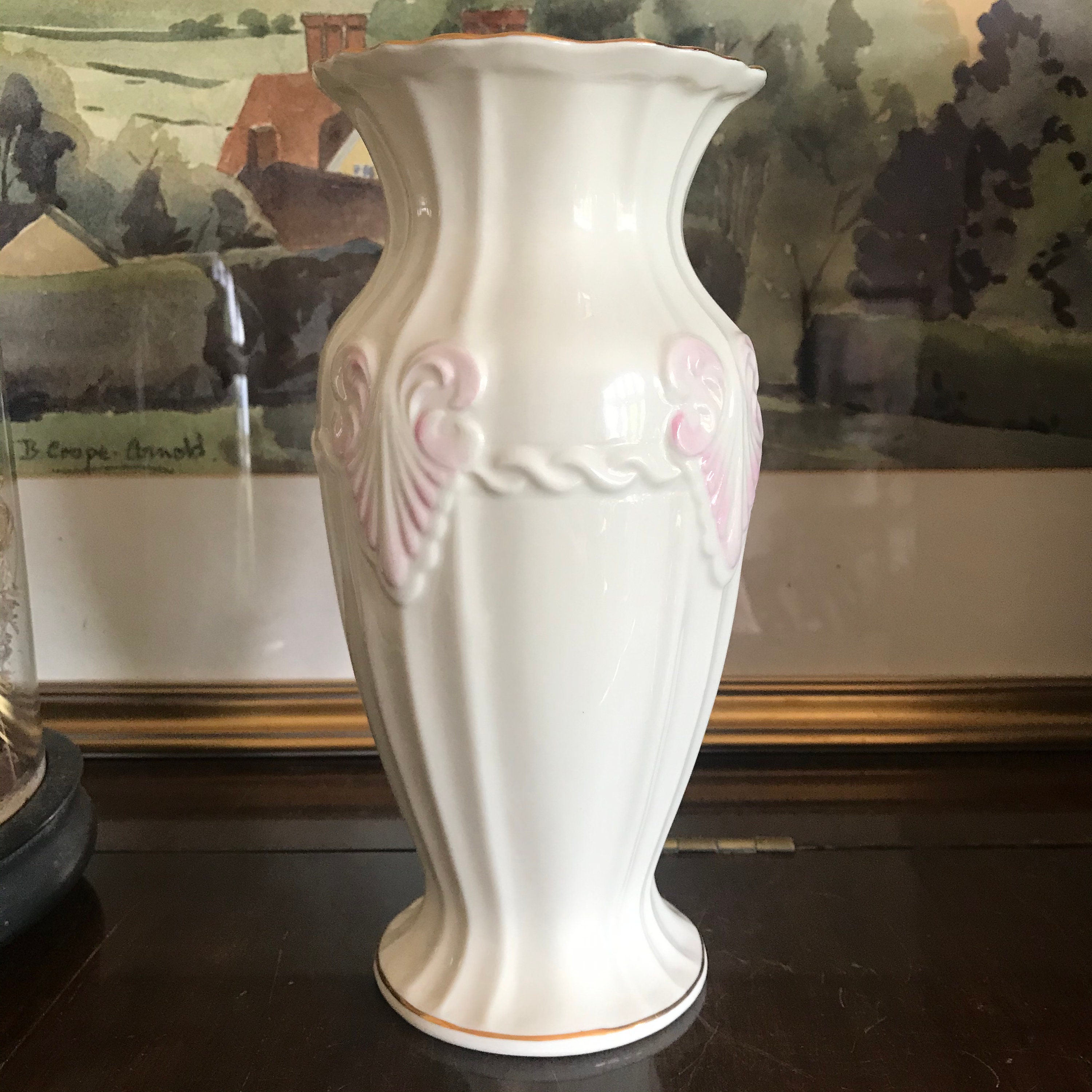 Beautiful Vintage Belleek Vase Etsy UK