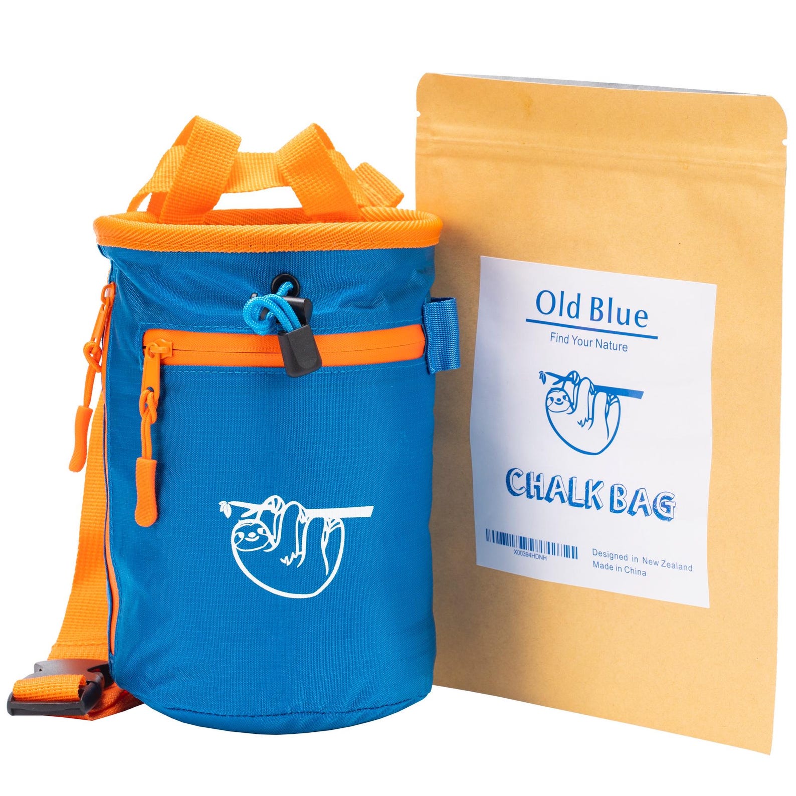 Rock Climbing Chalk Bag: Sloth Design, Zipper Pockets - Etsy