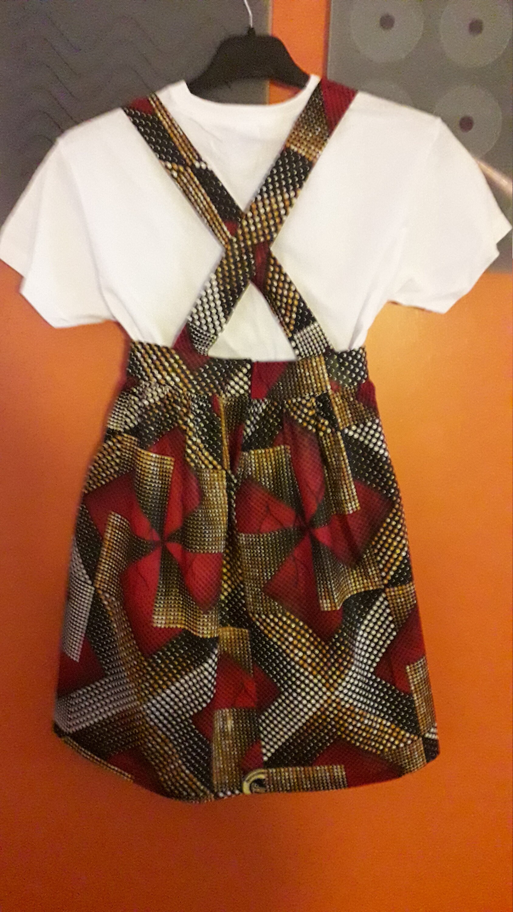 Girls Pinafore Summer Dress in African Ankara Wax Fabric Comes Etsy UK