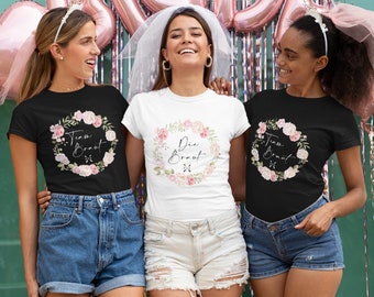 BRIDAL PARTY SHIRTS - Wedding T Shirts - Bachelor Party Tee - Custom Bridal Shirt - Shirt For Girlfriend