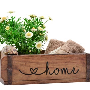 Ziegelform Holz Vintage, personalisierbarer Wunschtext, beidseitig graviert