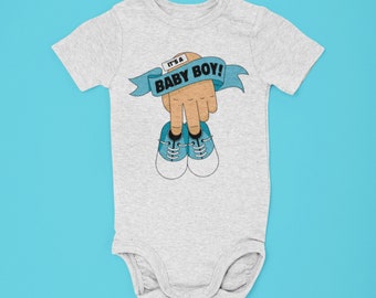 Es ist ein Babyboy -  Schwangerschaftsankündigung Body, Schwangerschaftsverkündung, personalisierbar - tolles Geschenk für die Babyparty