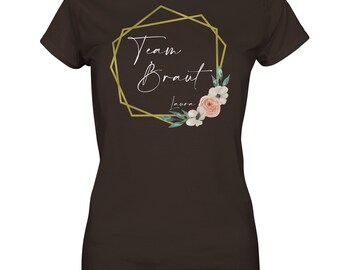 T-shirt Personnalisé Femme - Texte Personnalisé Rose - Coton - Neuf Sans étiquette - UK