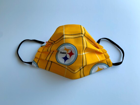 Download Pittsburgh Steelers Face Mask Yellow Etsy PSD Mockup Templates