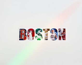 Boston Sticker, Bruins Sticker, Football Sticker, Basketball Sticker, Red Sox Sticker, Sports Sticker, Patriots Sticker, Celtics Sticker