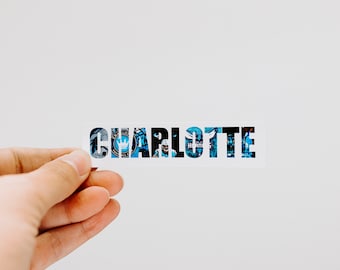 Charlotte Sticker, Football Sticker, Basketball Sticker, Soccer Sticker, Sports Sticker, Panthers Sticker, Hornets Sticker, Charlotte FC