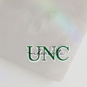 Unc Charlotte Sticker, Unc Charlotte, University of North Carolina at Charlotte, UNCC, UNCC sticker, sticker, Charlotte sticker