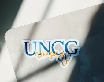 UNC Greensboro Nursing Sticker | UNCG Sticker  | Perfect for Laptops, Notebooks, Water Bottles
