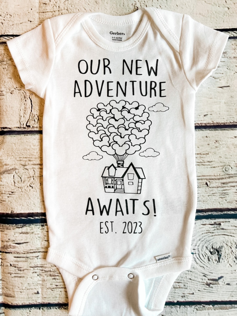 Disney Baby Announcement Onesie / Pregnancy Announcement / Etsy