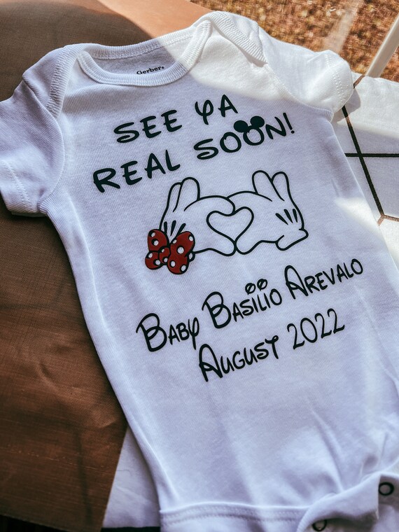 Disneybaby様リクエスト4点 See Ya Real Soon / Disney Pregnancy Announcement / Mickey and
