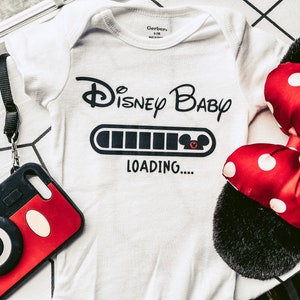 Disney baby loading / pregnancy announcement / Mickey / gender reveal / baby shower / mom to be / gift / bestseller