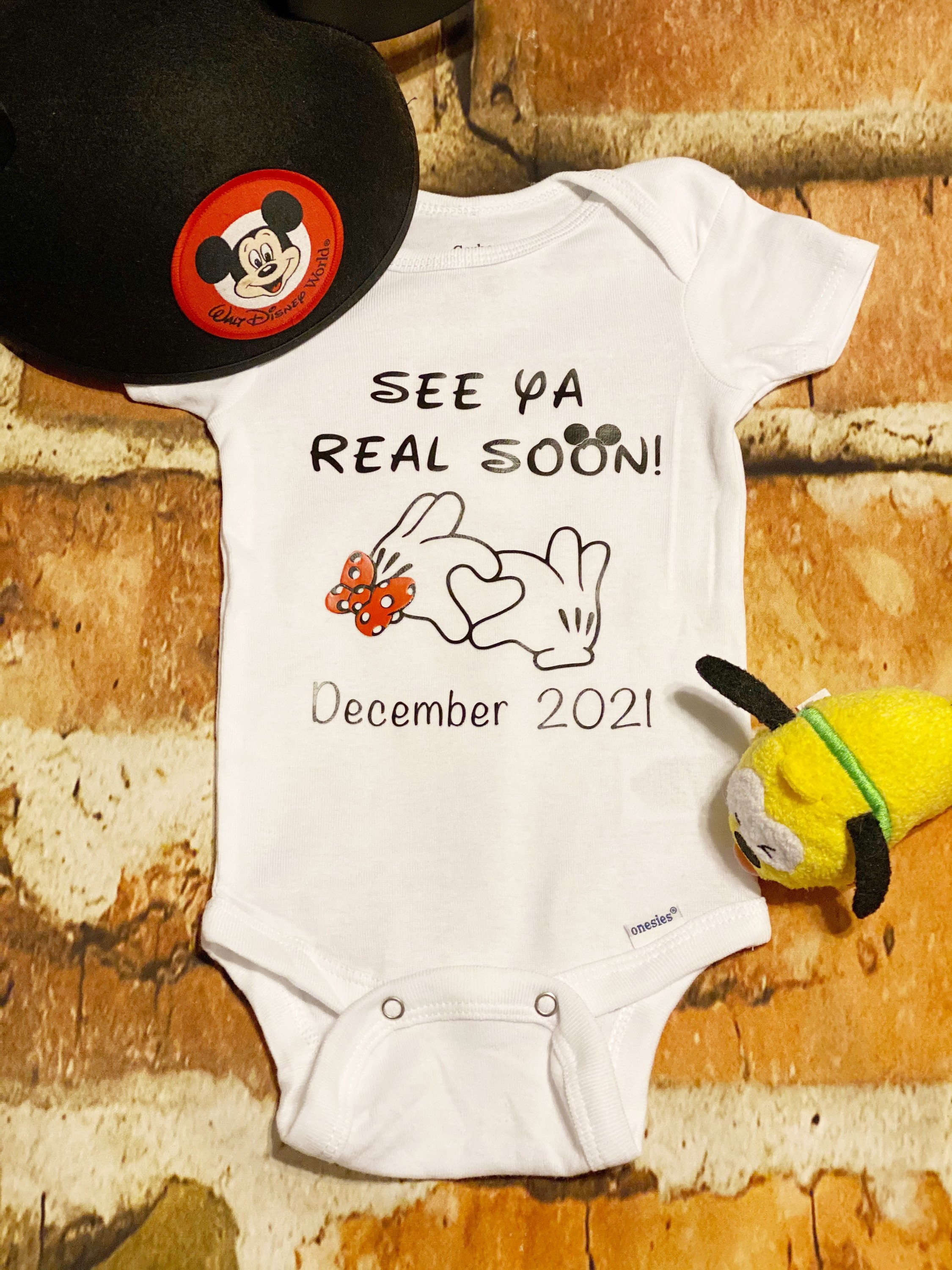 See Ya Real Soon / Disney Pregnancy Announcement / Mickey and - Etsy