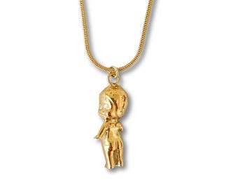 Gold Sonny Angel Pendant Necklace