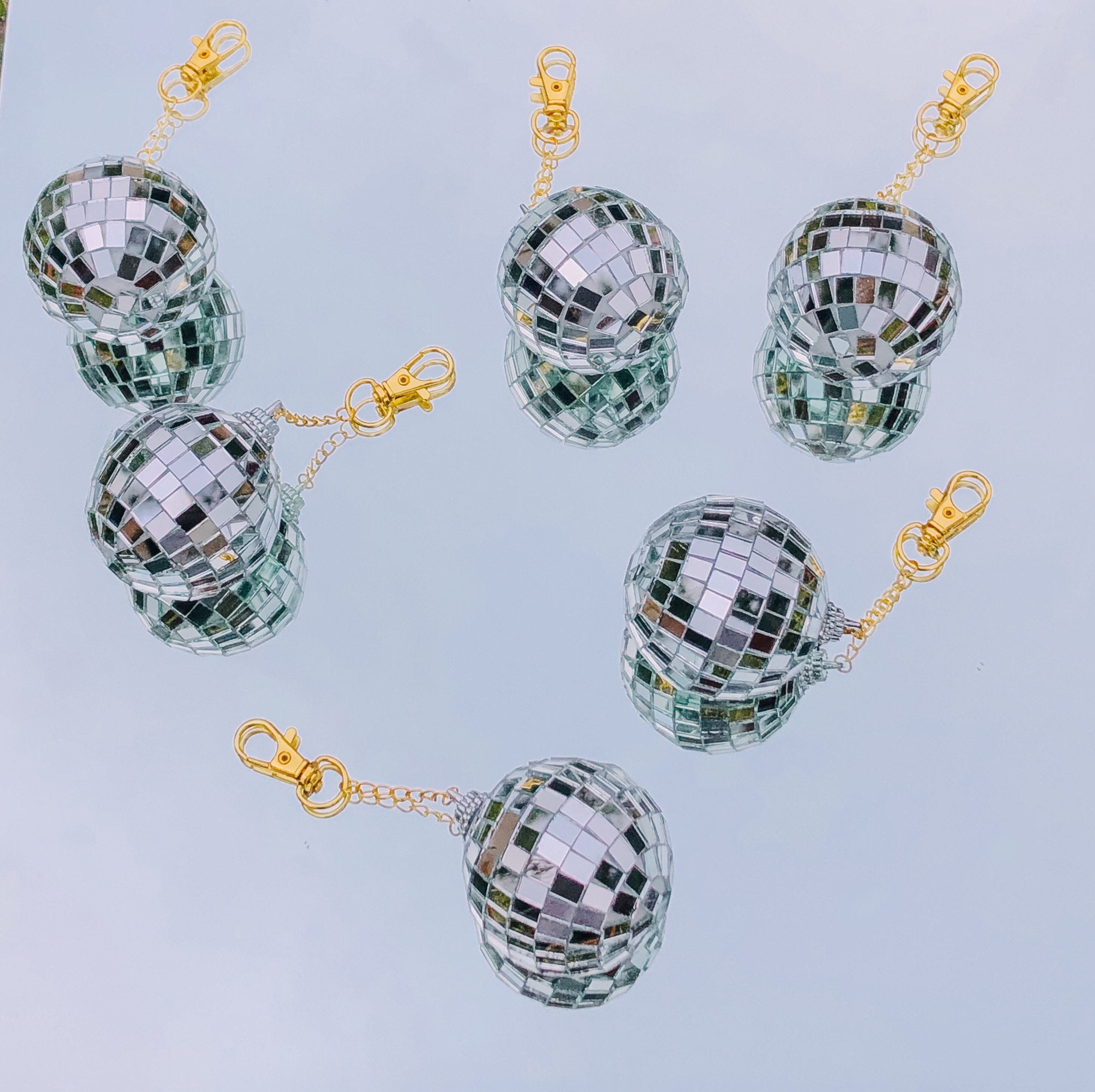 Disco Ball Keychain Etsy