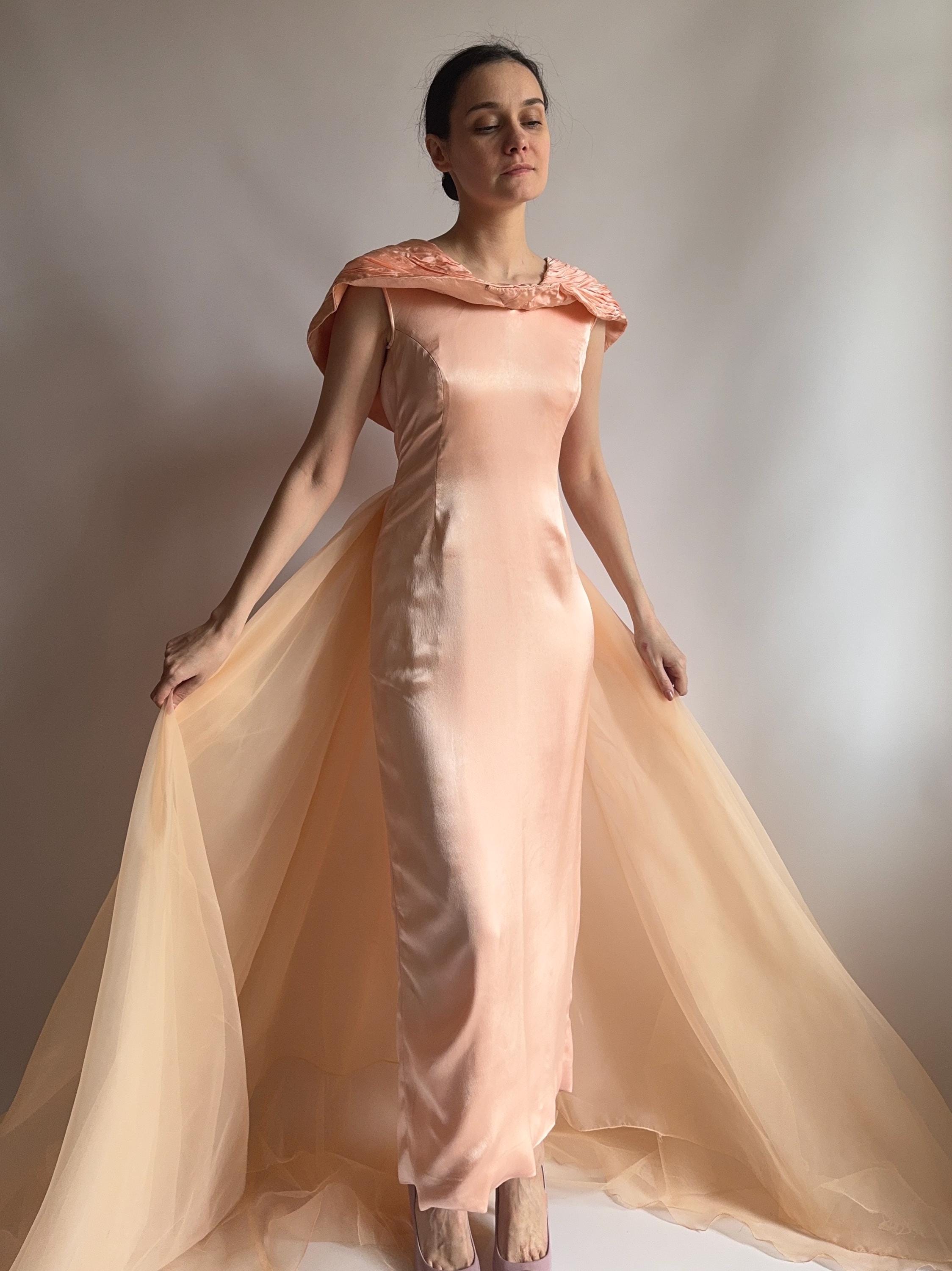 sachin and babi light blue dress 1960s Evening Gowns