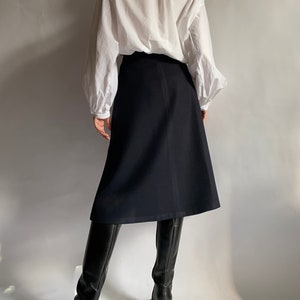 Vintage wool skirt Luxe marine vetements/ medium size image 9