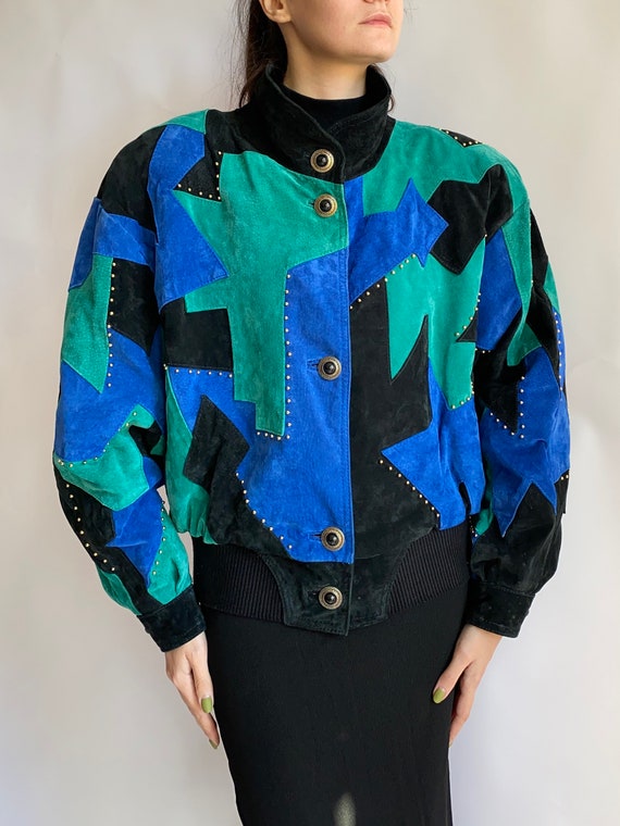 ジャケット・アウター 80s-90s vintage boa bomber short jacket Vintage 80s Women's Bomber Jacket - Etsy
