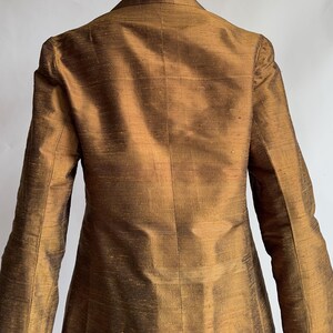 Vintage skirt suit/ silk skirt set/ 1960s/ medium size image 12