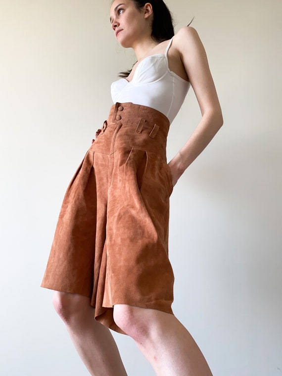 Suede shorts