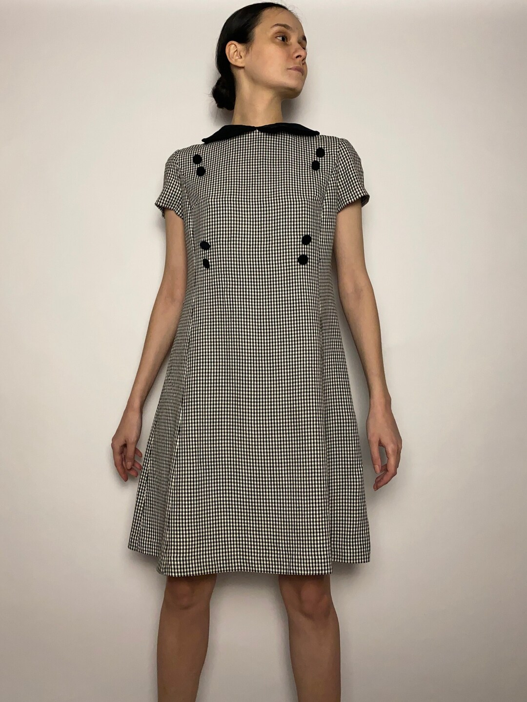 Vintage Mr. Mort by Stan Herman Gingham Mini Dress