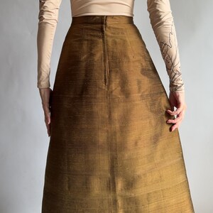 Vintage skirt suit/ silk skirt set/ 1960s/ medium size image 9