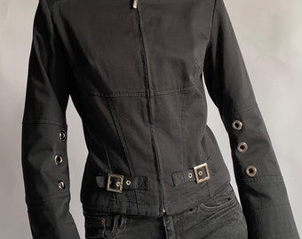 Chaqueta Roccobarocco Y2K con ojales/años 2000/años 00/EE. UU. 8