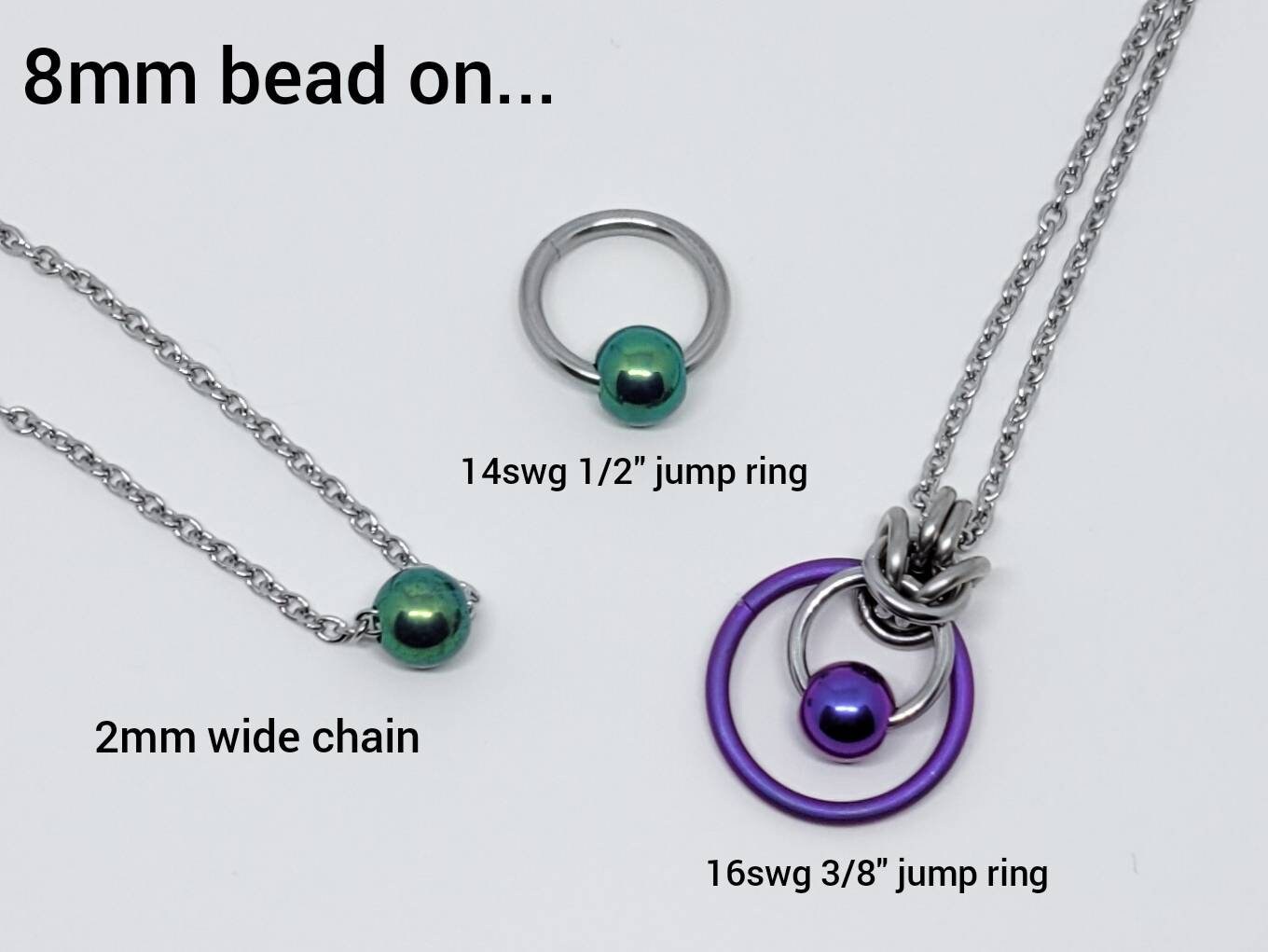 Round Titanium Beads 4mm or 8mm Solid Grade 5 Titanium With Etsy