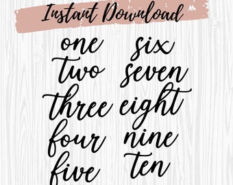 Download Table Numbers Svg Etsy