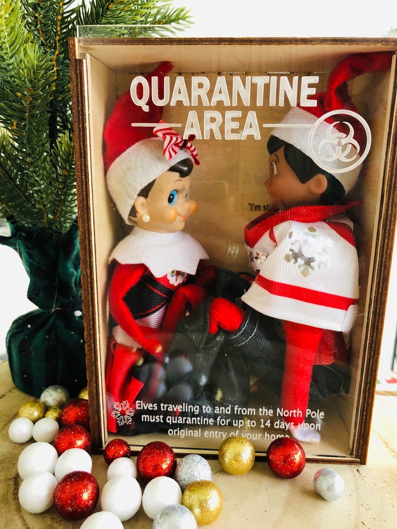 Elf Box Elf Quarantine Quarantined Elf Etsy