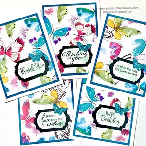 Choose your sentiment ALL OCCASIONS card, handmade greeting card, Stampin&#39;Up , Butterfly cards,  Nature cards, watercolor look