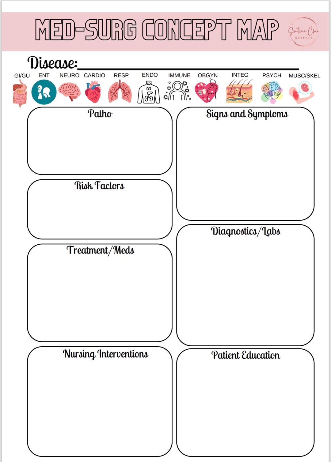 Patho Template PDF Download Etsy