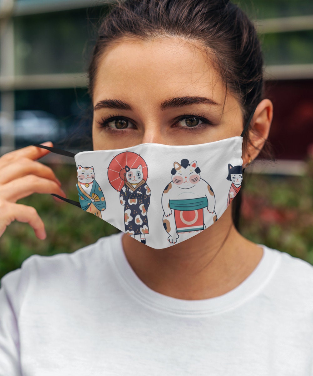 Kawaii Cute Anime Face Mask. Kawaii Fashion Mask is Washable & Etsy