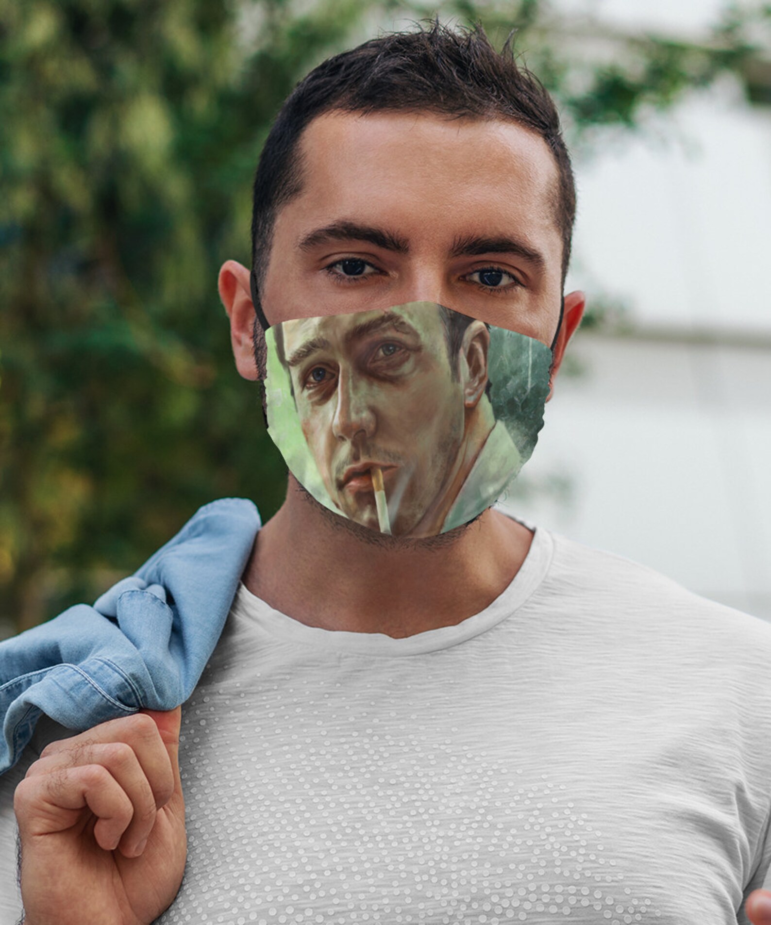 Jack aka Tyler Durden Face Mask. This cool mask features Fight Etsy