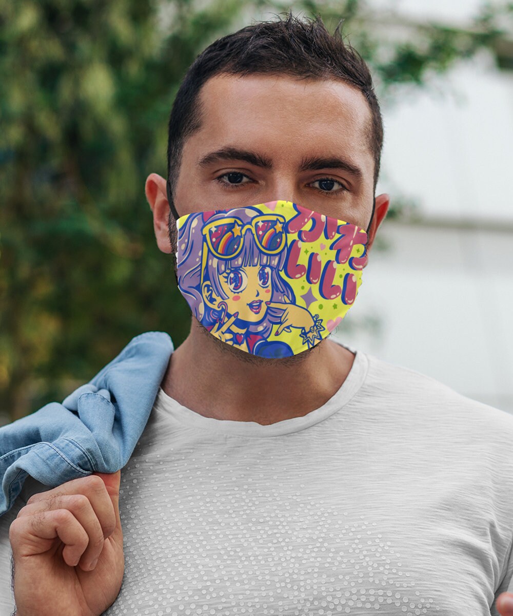 Kawaii Cute Anime Face Mask. Kawaii Fashion Mask is Washable & Etsy