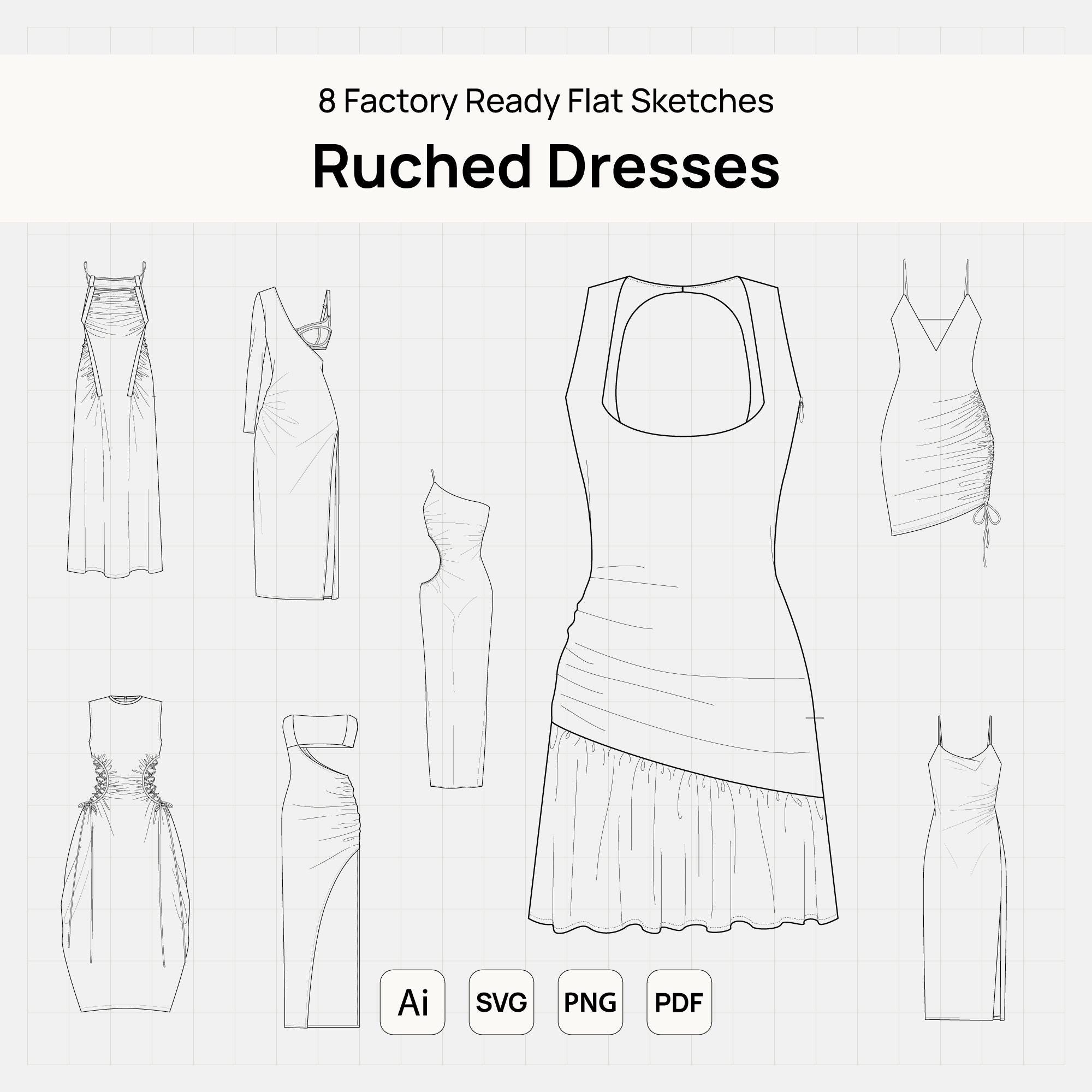 long sleeve bodycon formal dress Bodycon Mini Dress Sewing Pattern 'Swift' main image 1