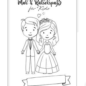 Hochzeitsmalbuch für die Kleinen (digitale Datei)