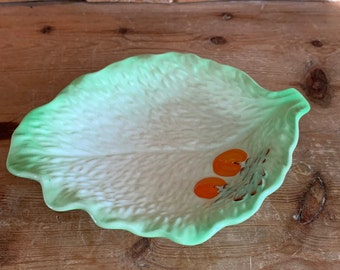 Vintage 1930s Beswick Ware Lettuce Leaf And Tomato Bowl Dish