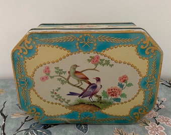 Vintage Peek Frean & Co Biscuit Tin Storage Bird Design Display Prop 1960s