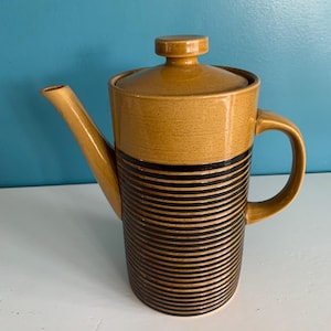 T G Green Sark Kaffekanna Honung och Svartrandig 1970-tal