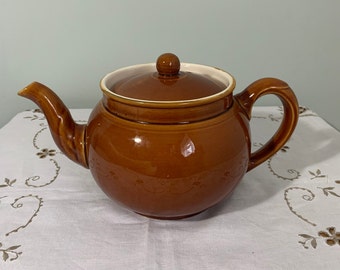 Vintage Villeroy & Boch Brown Teapot 70s Retro