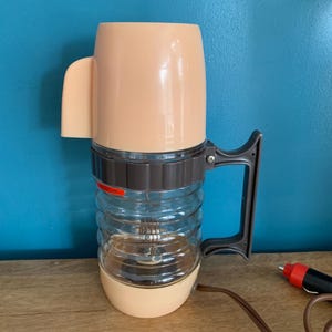 Vintage Auto Coffee Maker, Japanese Travel Percolator, 1960s Car