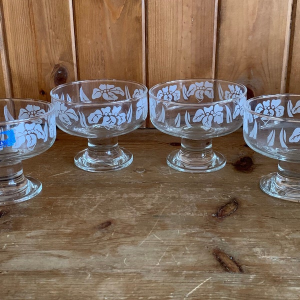 Rayware Glass Ice Cream Bowls - Etsy