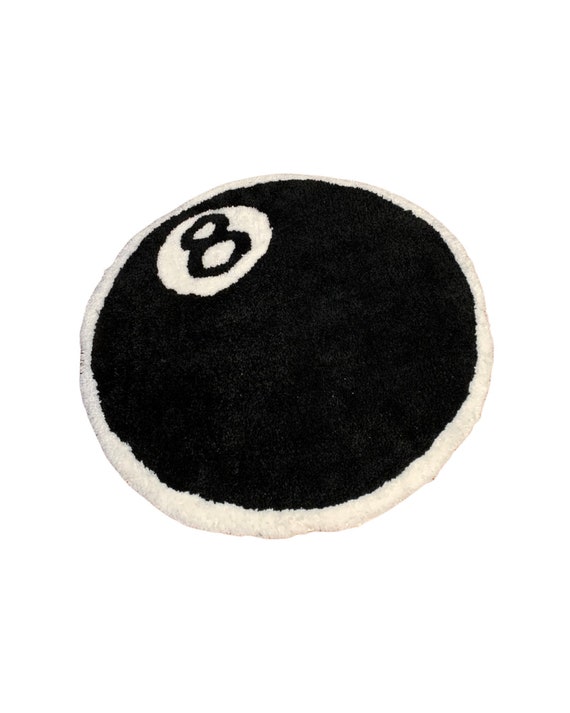STUSSY 8 BALL RUG 30インチ ブラック 8 Ball Rug – Black | Accessories | Stüssy
