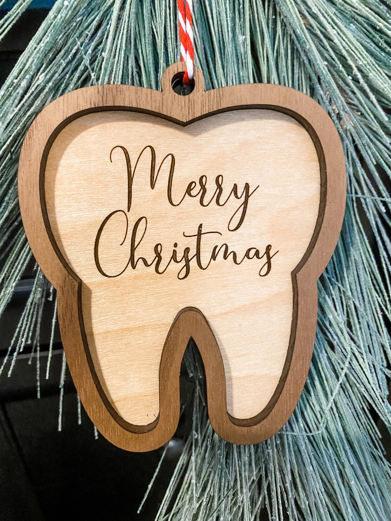 Tooth Christmas Ornament Dental Office Merry Christmas - Etsy