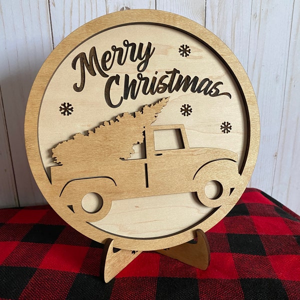 Red Truck Christmas Tree Stand Etsy