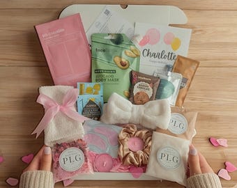 Caja de regalo para el autocuidado, regalo para su 21 cumpleaños, caja de regalo de spa, paquete de cuidado para ella, regalo de spa para una amiga, abrazo en una caja, set de regalo para mimarse
