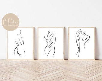 Female Line Art - Etsy