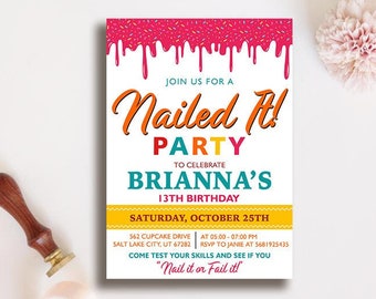Nailed It Birthday Invitation | Etsy
