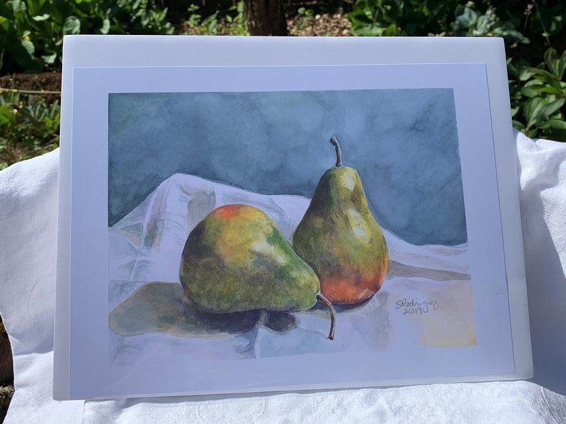still life The Moody Pair Pears Print